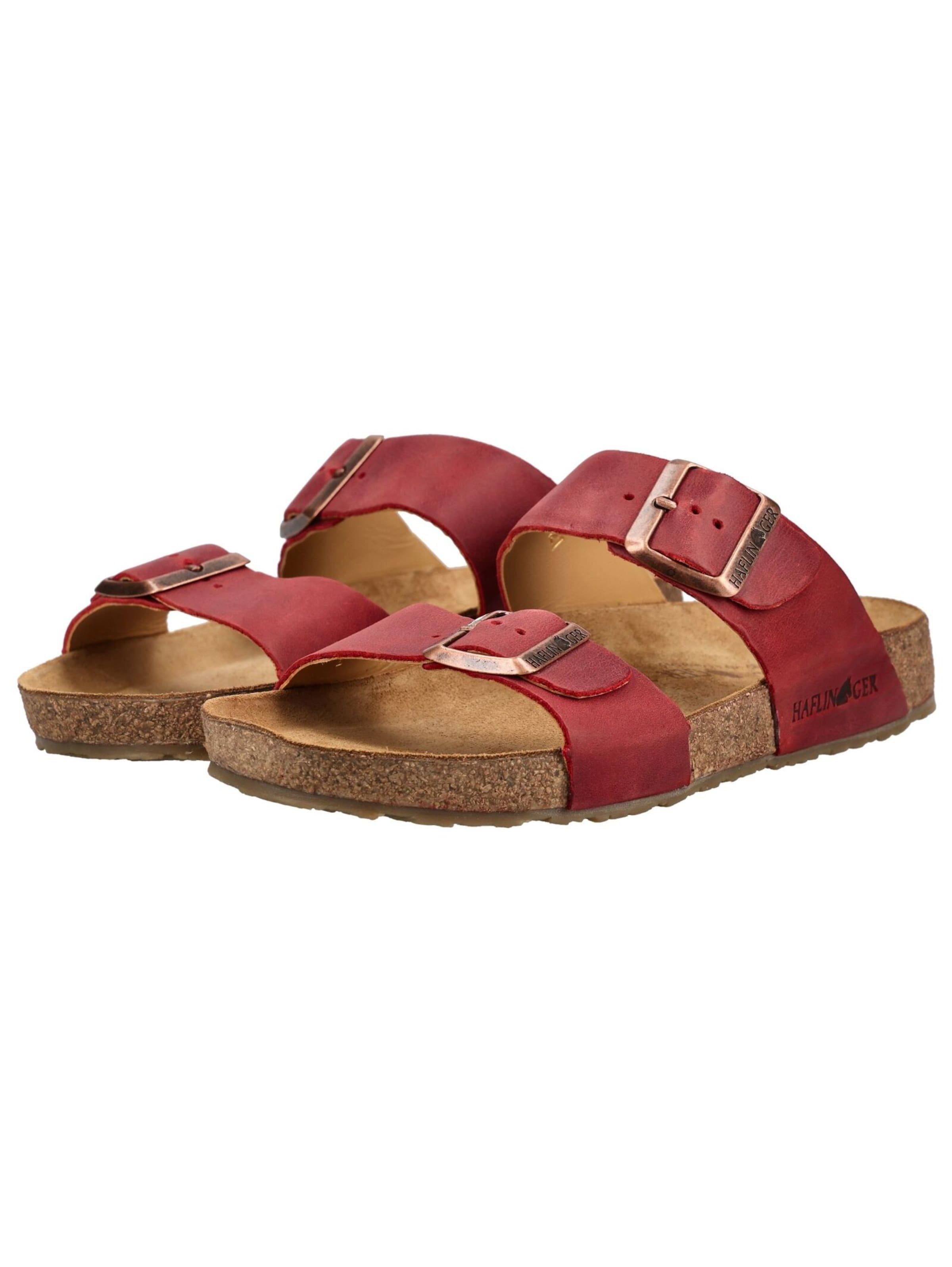 HAFLINGER Pantolette in Rot