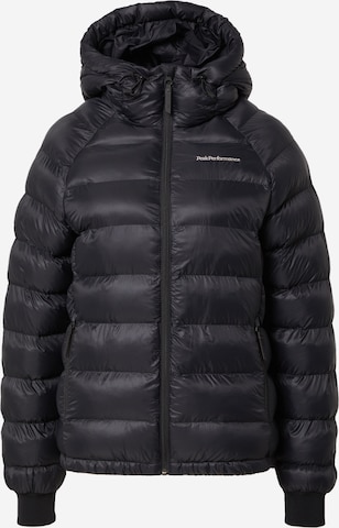 Veste outdoor PEAK PERFORMANCE en noir : devant