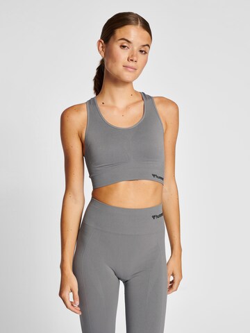 Bustier Soutien-gorge de sport Hummel en gris : devant