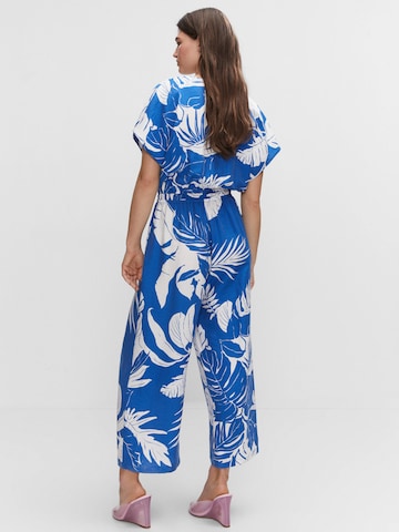 MANGO Jumpsuit 'Twist' in Blauw