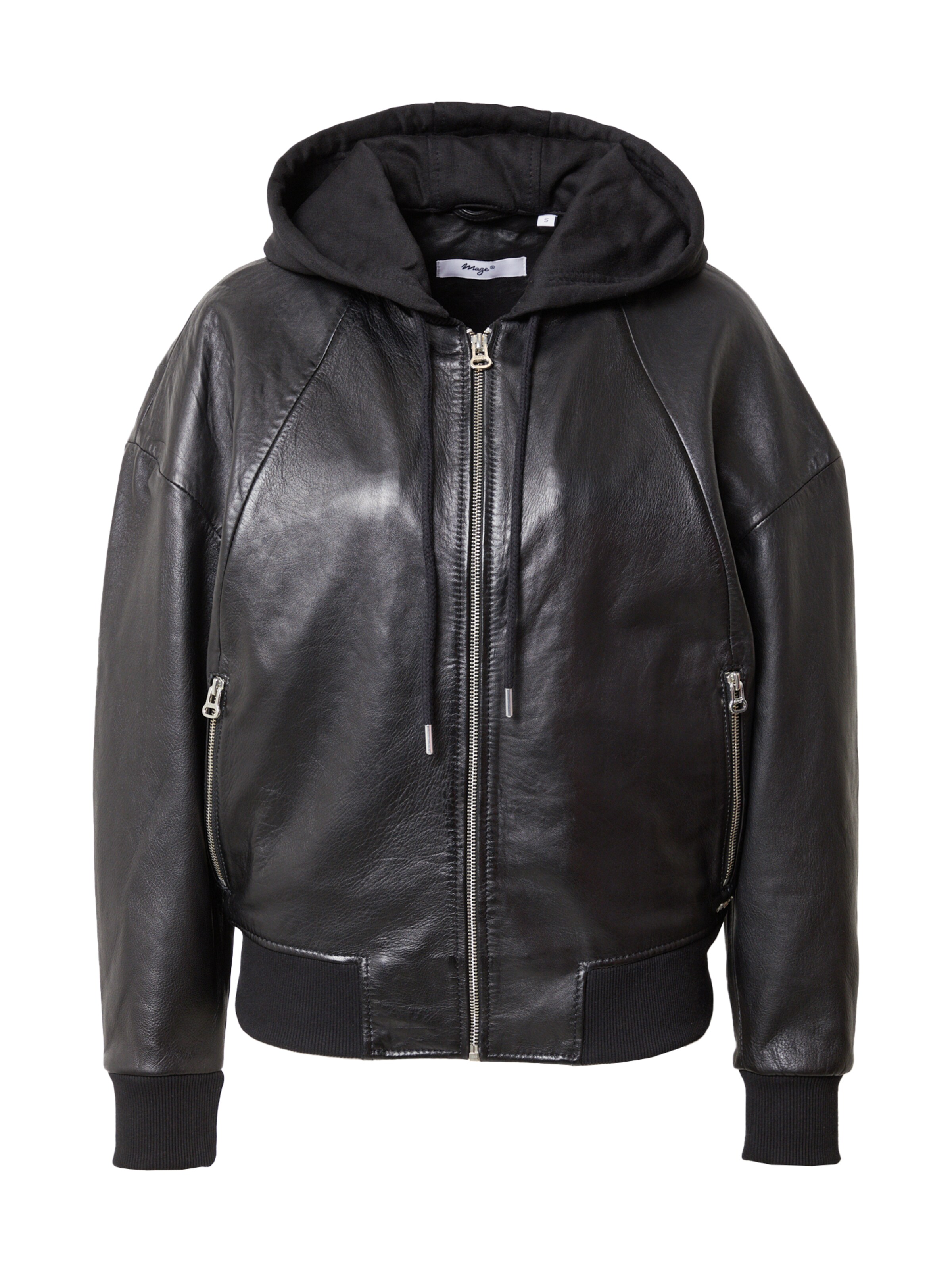 Maze Jacke in Schwarz: Vorderseite