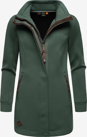 Ragwear Zip-Up Hoodie 'Letrice' in Green: front