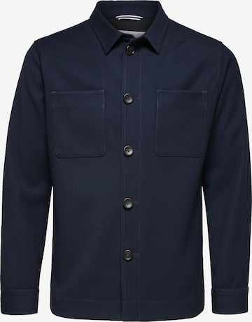 SELECTED HOMMEPrijelazna jakna 'Benjamin' - plava boja: prednji dio
