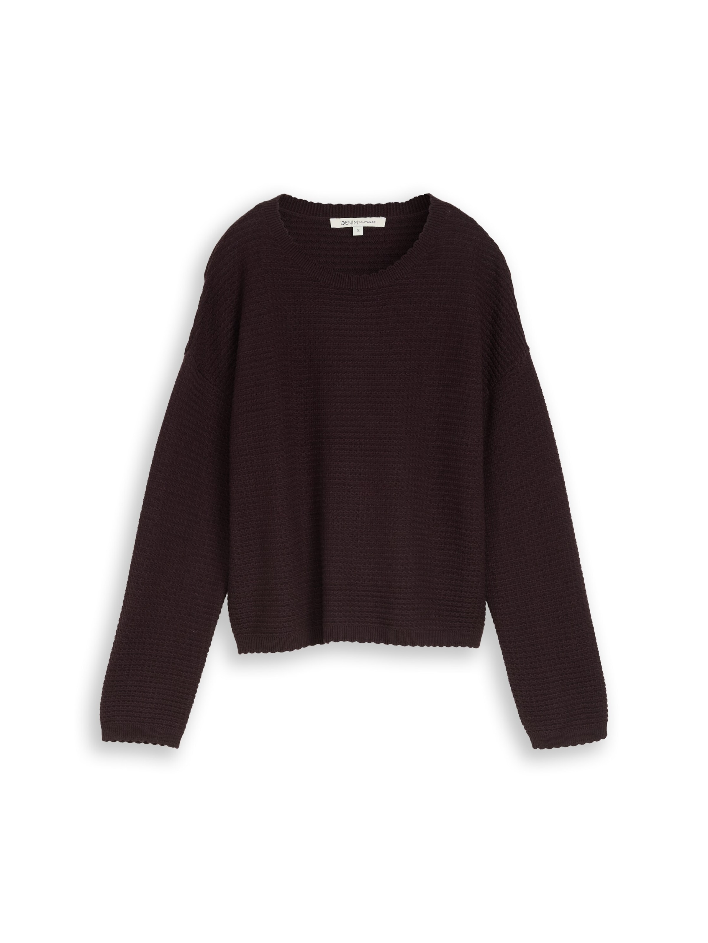 Pull-over TOM TAILOR DENIM en violet : devant