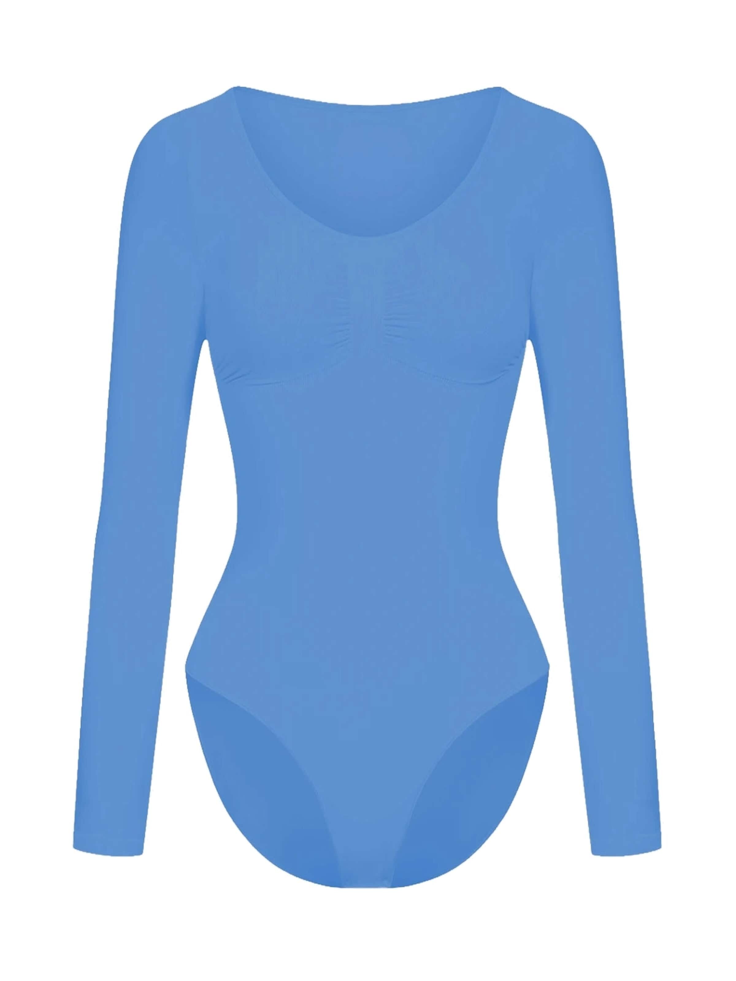 Body modelant 'Bodysuit Sculpting Shapewear Longsleeve mit Slip' cfab en bleu : devant