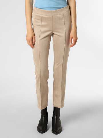 évasé Pantalon 'Ranee' Cambio en beige : devant