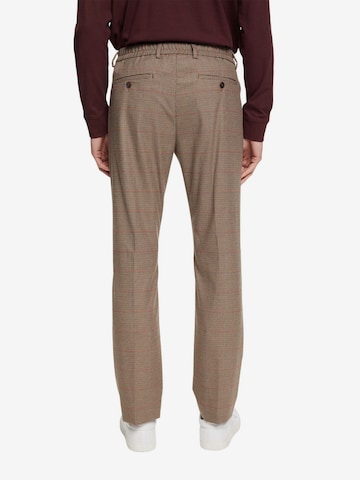 ESPRIT Regular Pleated Pants in Brown