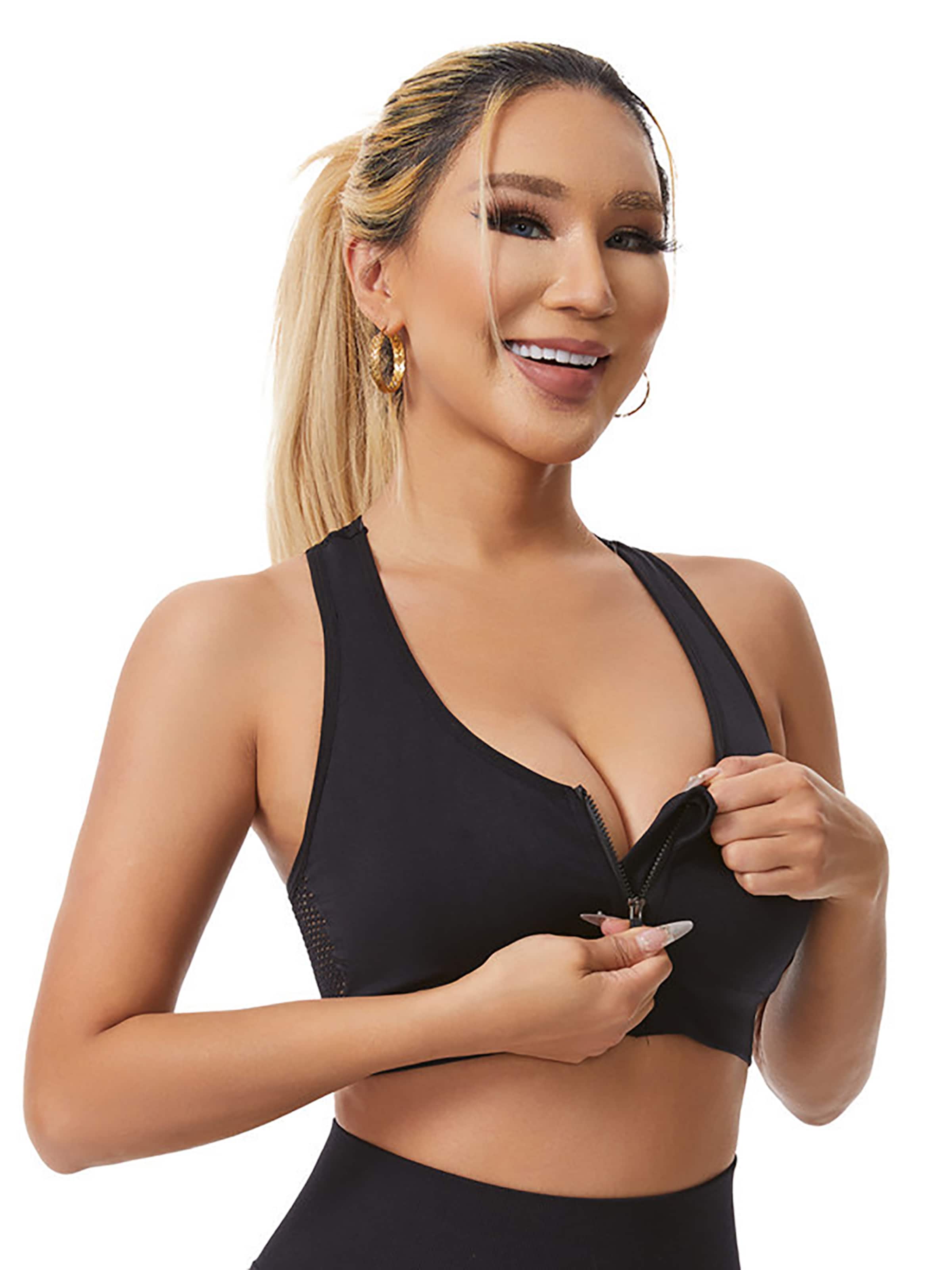 Magicshe Push-up Sport-BH in Schwarz