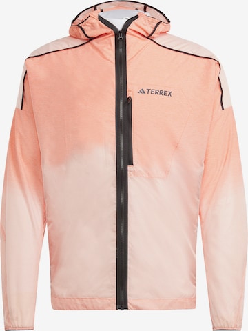 ADIDAS TERREX Athletic Jacket in Orange: front