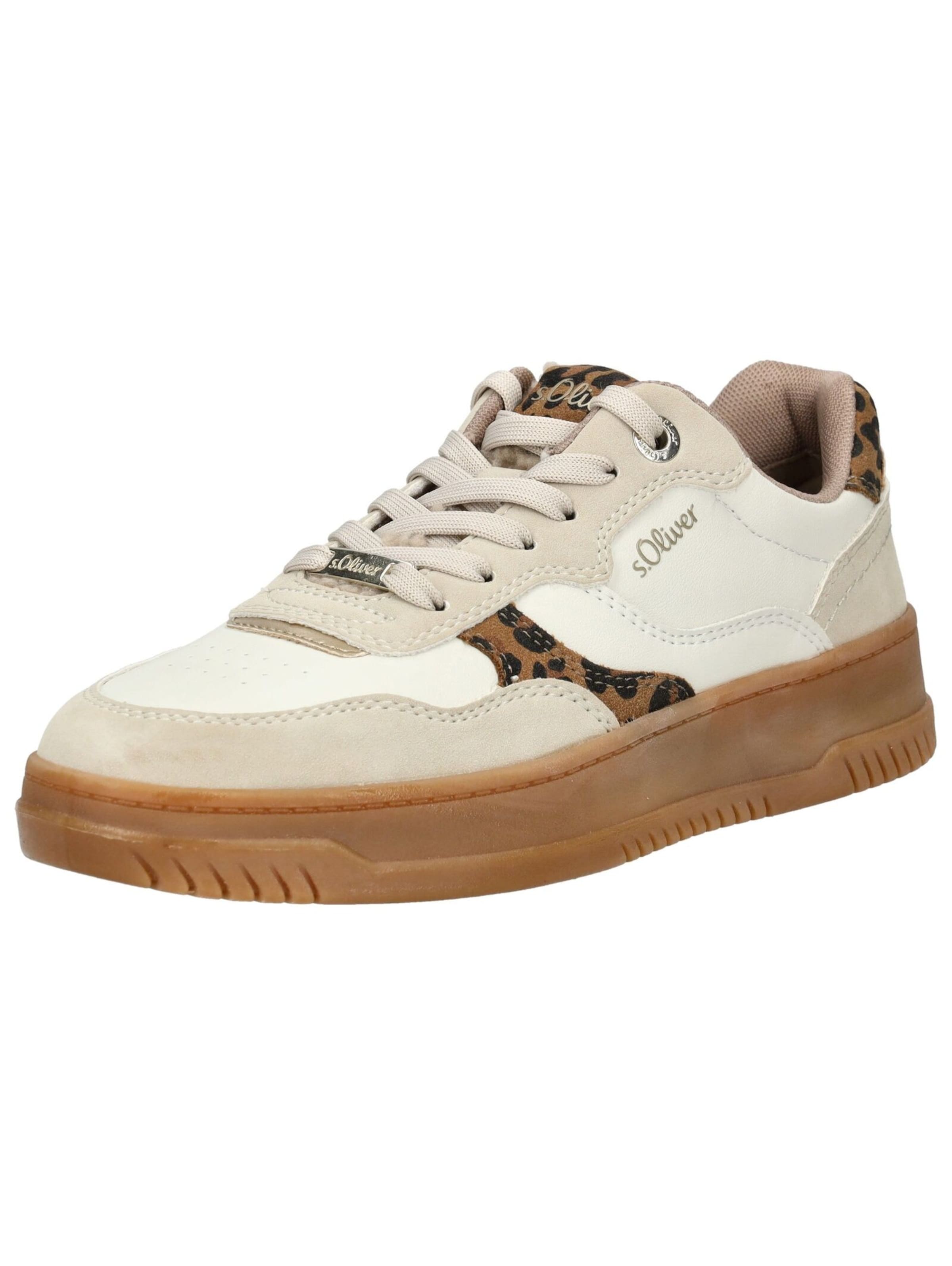 Sneaker bassa di s.Oliver in beige: frontale