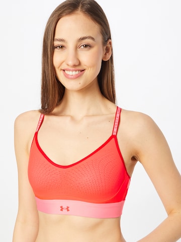 UNDER ARMOUR Bustier Sport bh 'Infinity' in Rood: voorkant