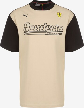 T-Shirt 'Scuderia Ferrari' PUMA en beige : devant