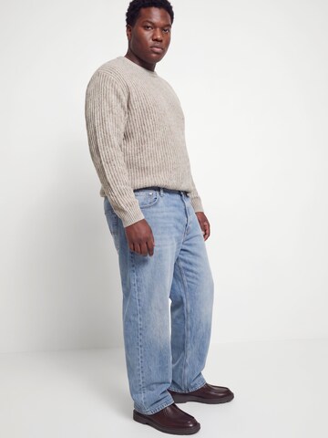 balta Jack & Jones Plus Megztinis 'JJJAXON'