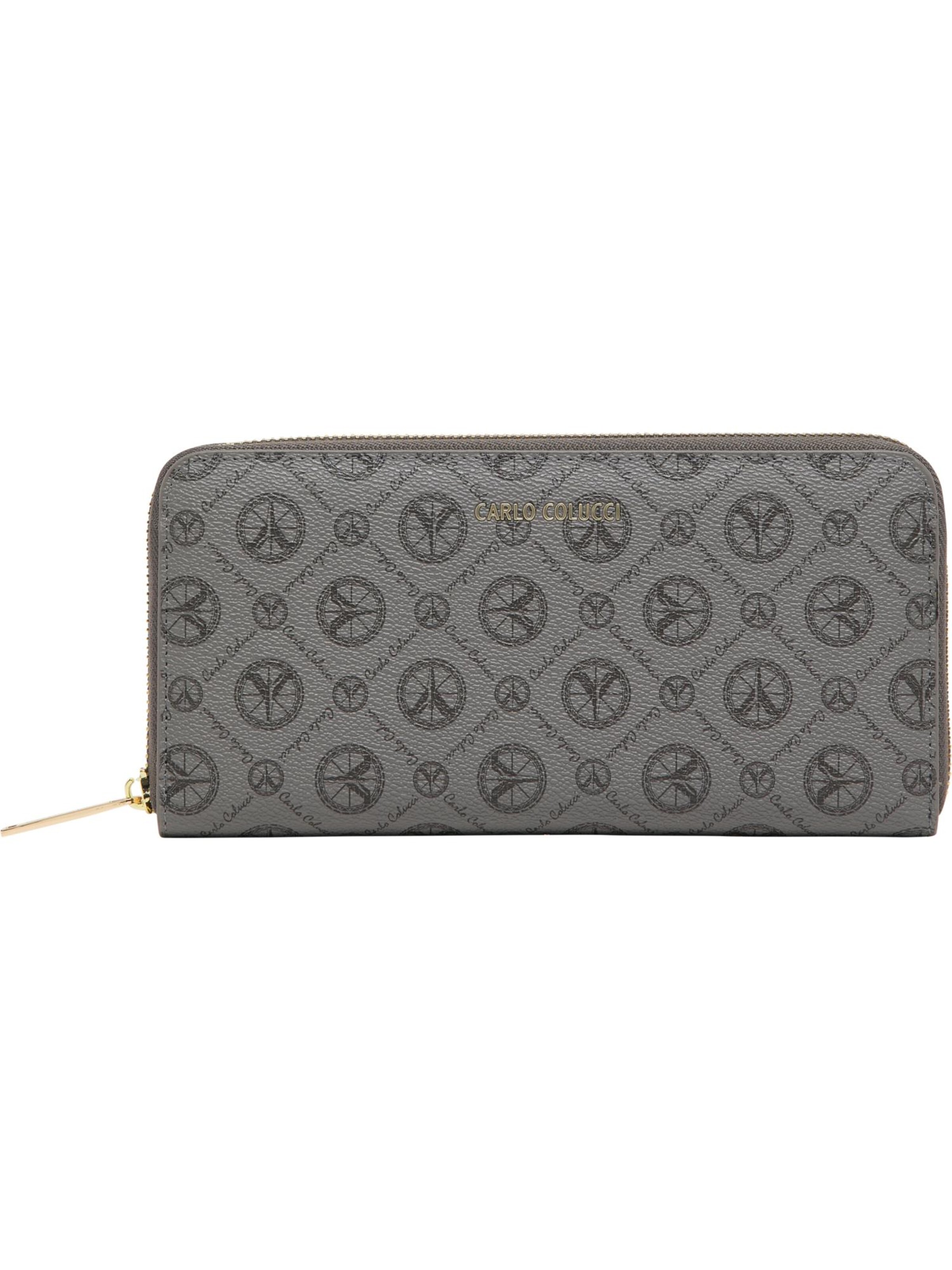 Carlo Colucci Portemonnaie in Grau: Vorderseite