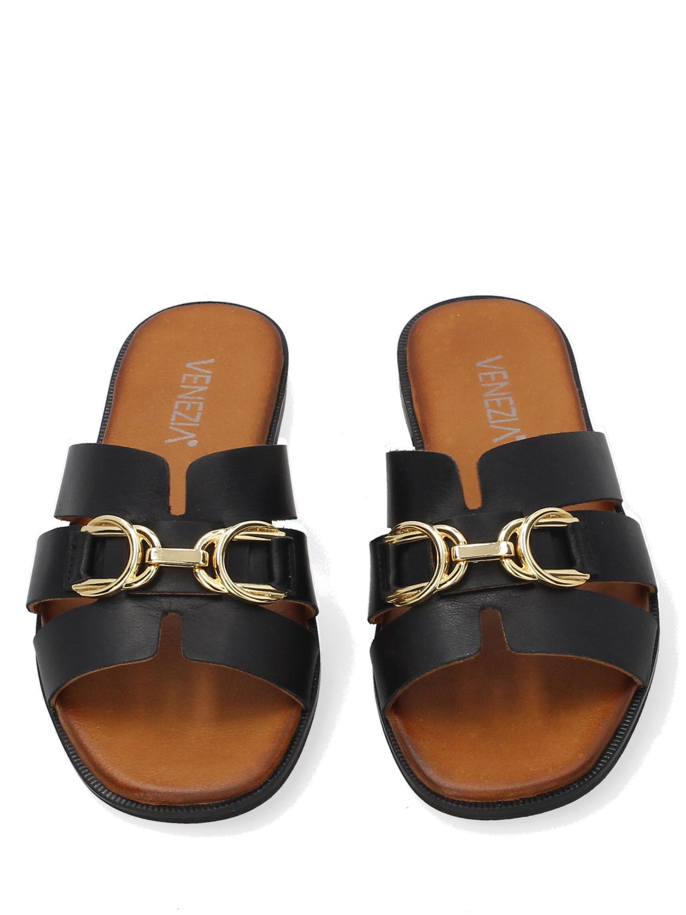 VENEZIA Pantolette 'Venezia' in Schwarz