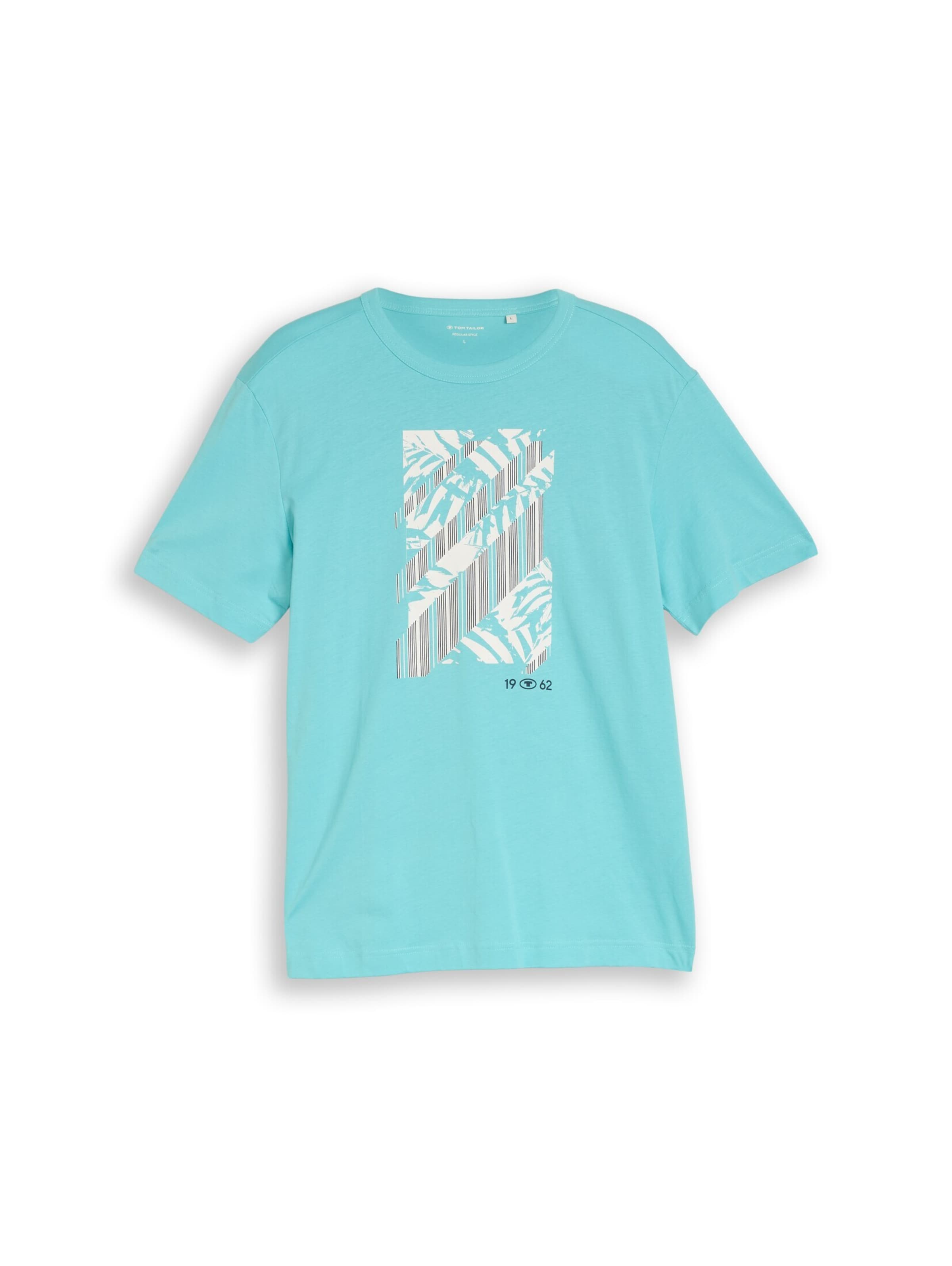 T-Shirt TOM TAILOR en vert : devant