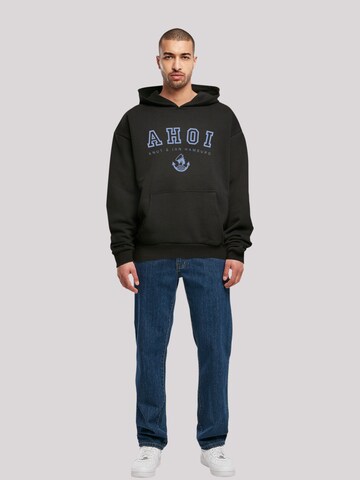 F4NT4STIC Sweatshirt 'Ahoi Knut & Jan Hamburg' in Schwarz