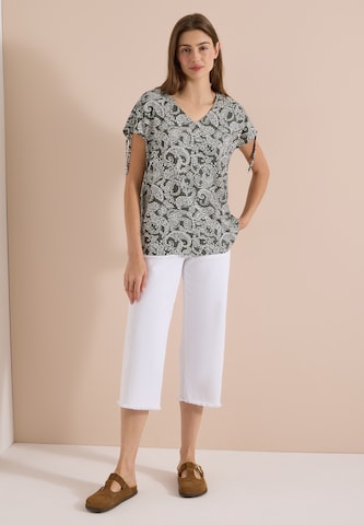 CECIL Blusenshirt mit gerafftem Detail in Grün