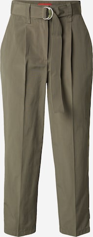 žalia MAX&Co. Standartinis Klostuotos kelnės 'PISTOIA': priekis