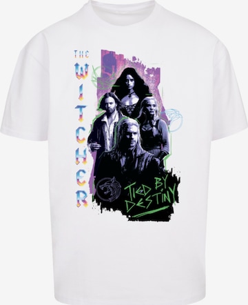 T-Shirt 'The Witcher Tied By Destiny Netflix TV Series' F4NT4STIC en blanc : devant