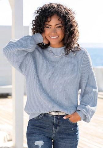 LASCANA Sweater in Blue: front