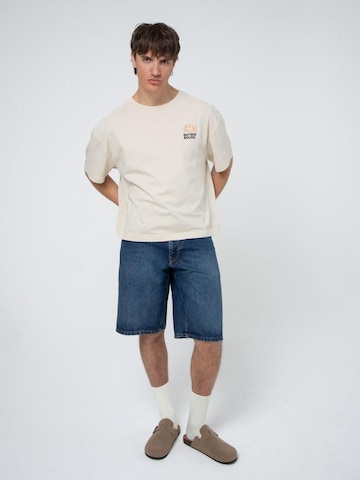 BAYSIDE BOUND Shirt 'THE SUNRISE UNISEX BOXY TEE'‌‌‌‌‌‌‌‌‌‌ in Beige