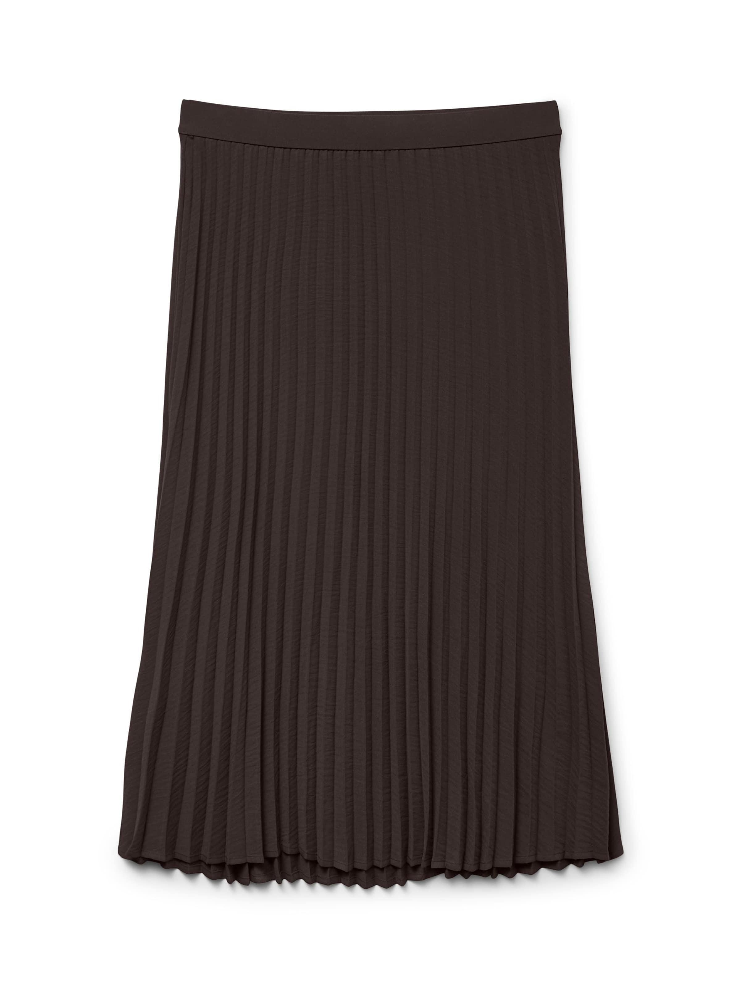 Vero Moda Curve Nederdel 'VMCalva' i brun: forside