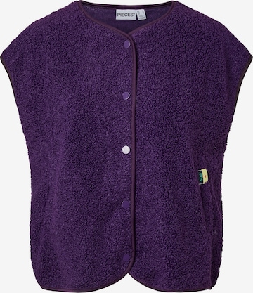 Gilet 'PCKatty' PIECES en violet : devant