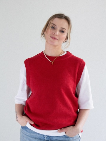 KOPYTO Strickweste 'PUMA' in Rot
