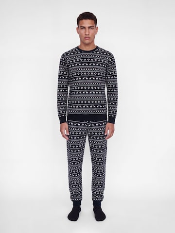 JACK & JONES - Pijama largo en azul