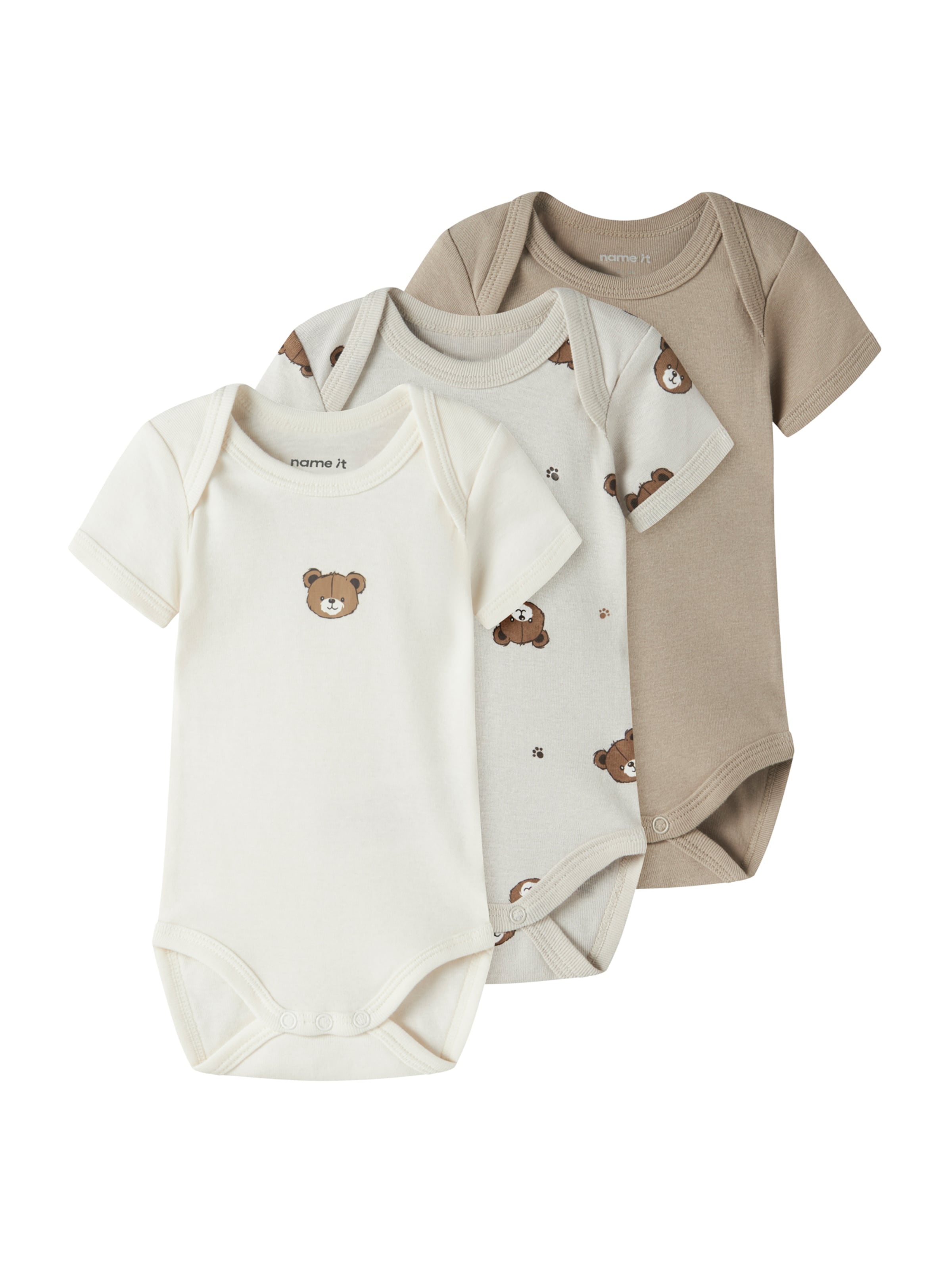 NAME IT Sparkedragt/Body i beige: forside