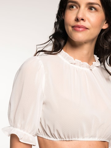 Blouse folklorique 'Gatalja' SPIETH & WENSKY en blanc
