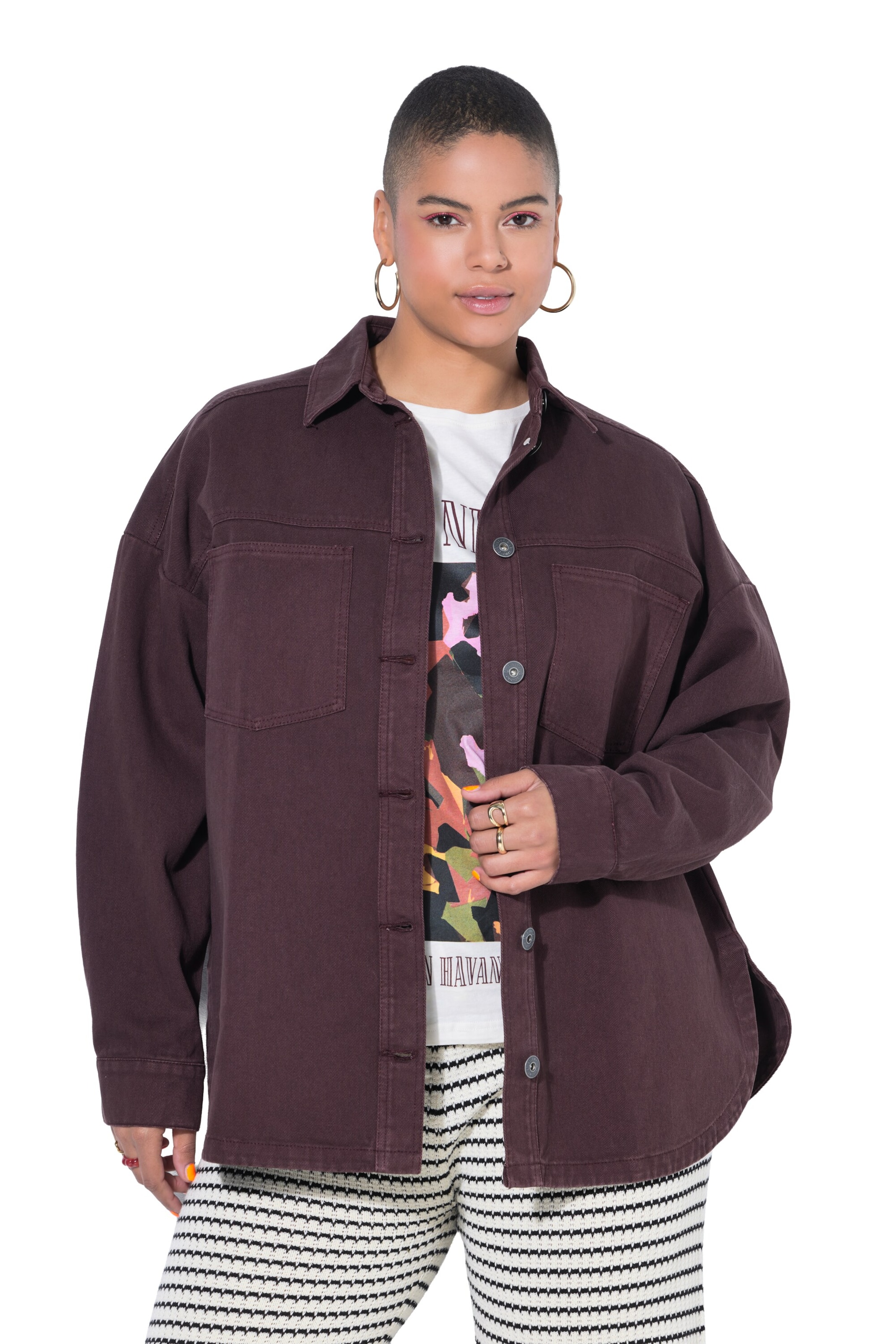 Studio Untold Bluse in Lila: Vorderseite