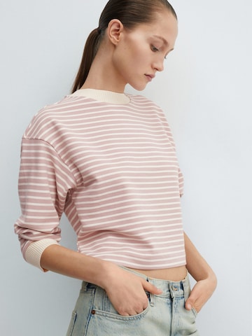MANGO Sweatshirt in Roze: voorkant