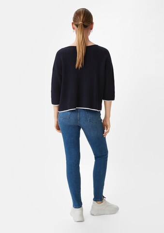 comma casual identity Trui in Blauw: terug