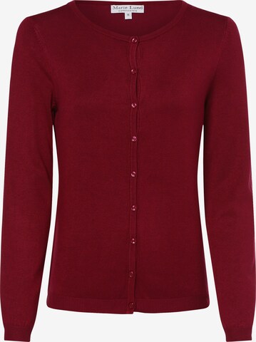 Marie Lund Knit Cardigan in Red: front