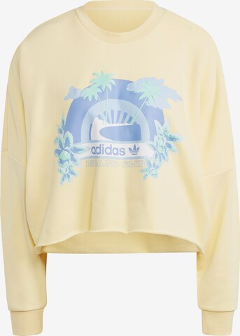 ADIDAS ORIGINALS Sweatshirt in Yellow: front