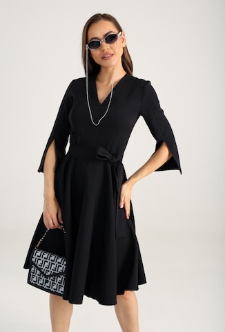 Awesome Apparel Dress in Black: front