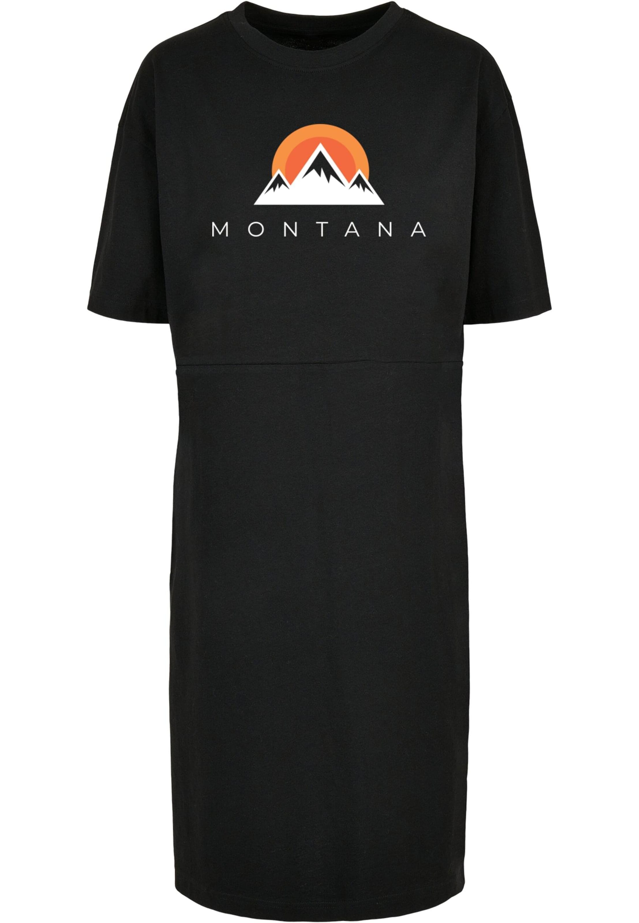 Merchcode Jurk 'Montana' in Zwart: voorkant