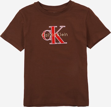 ruda Calvin Klein Jeans Marškinėliai: priekis