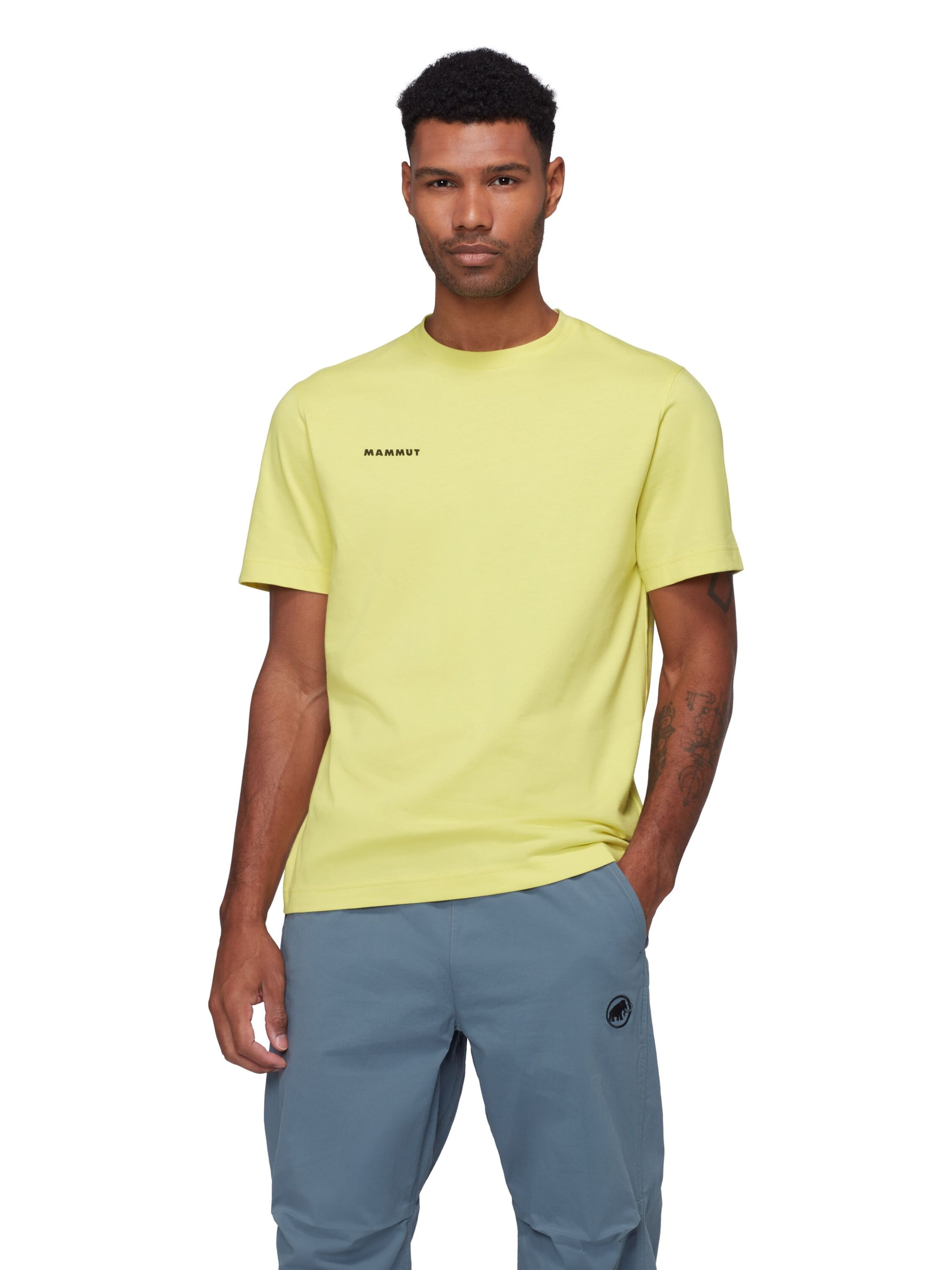 MAMMUT Performance Shirt in Yellow: front
