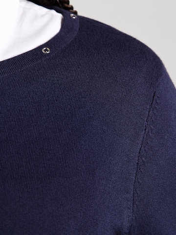 SAMOON Pullover in Blau