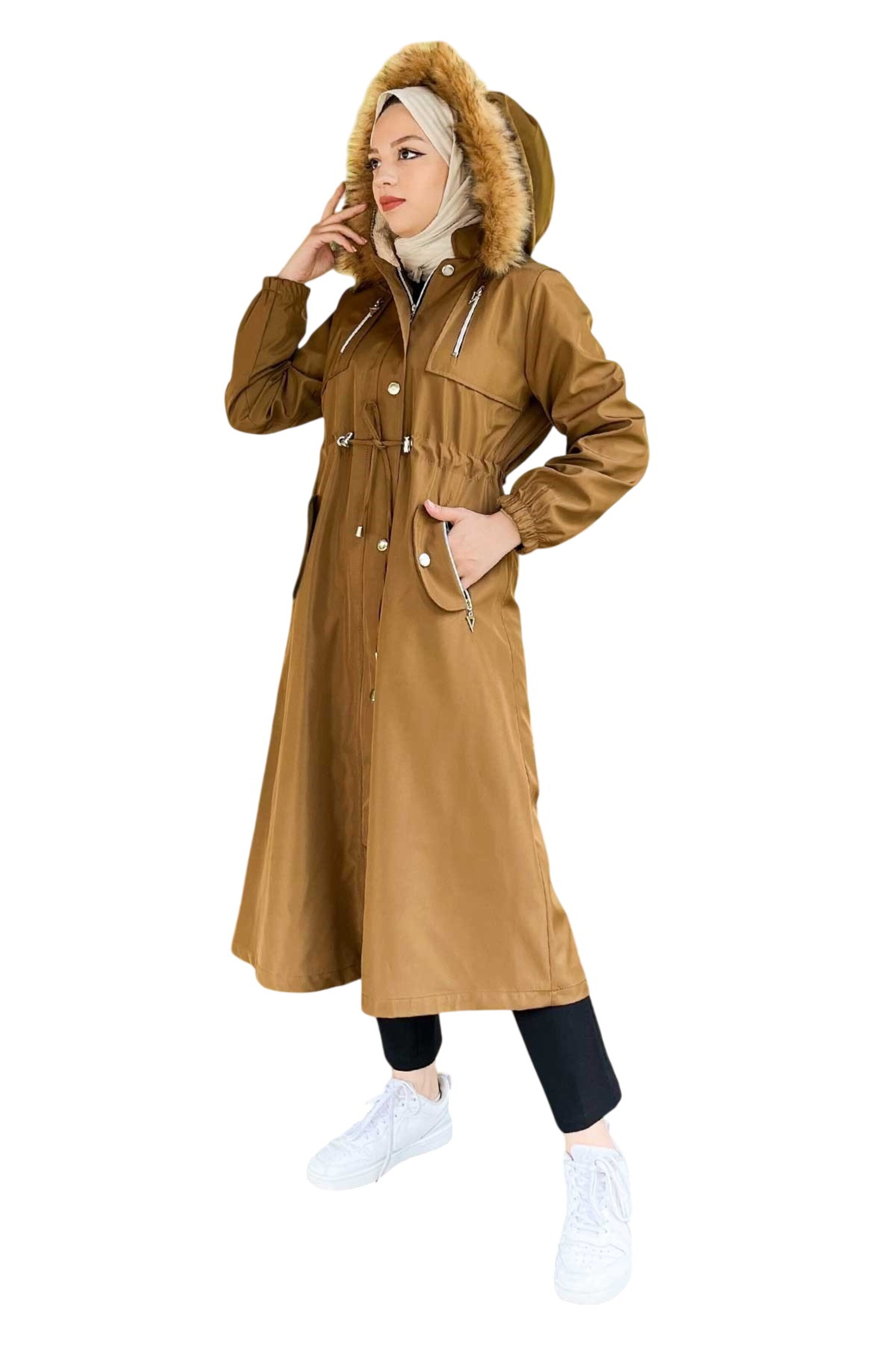 MODAMIHRAM Tussenparka in Bruin