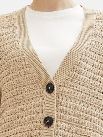 Cardigan TOM TAILOR en beige