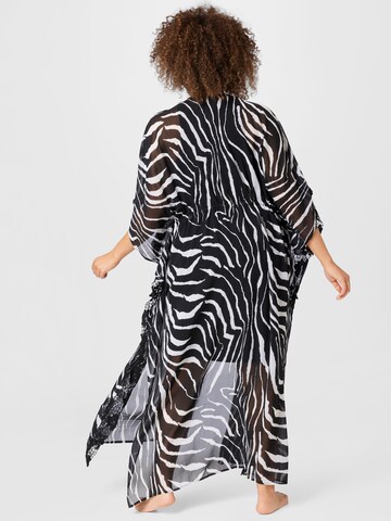 River Island Plus Kimono in Zwart