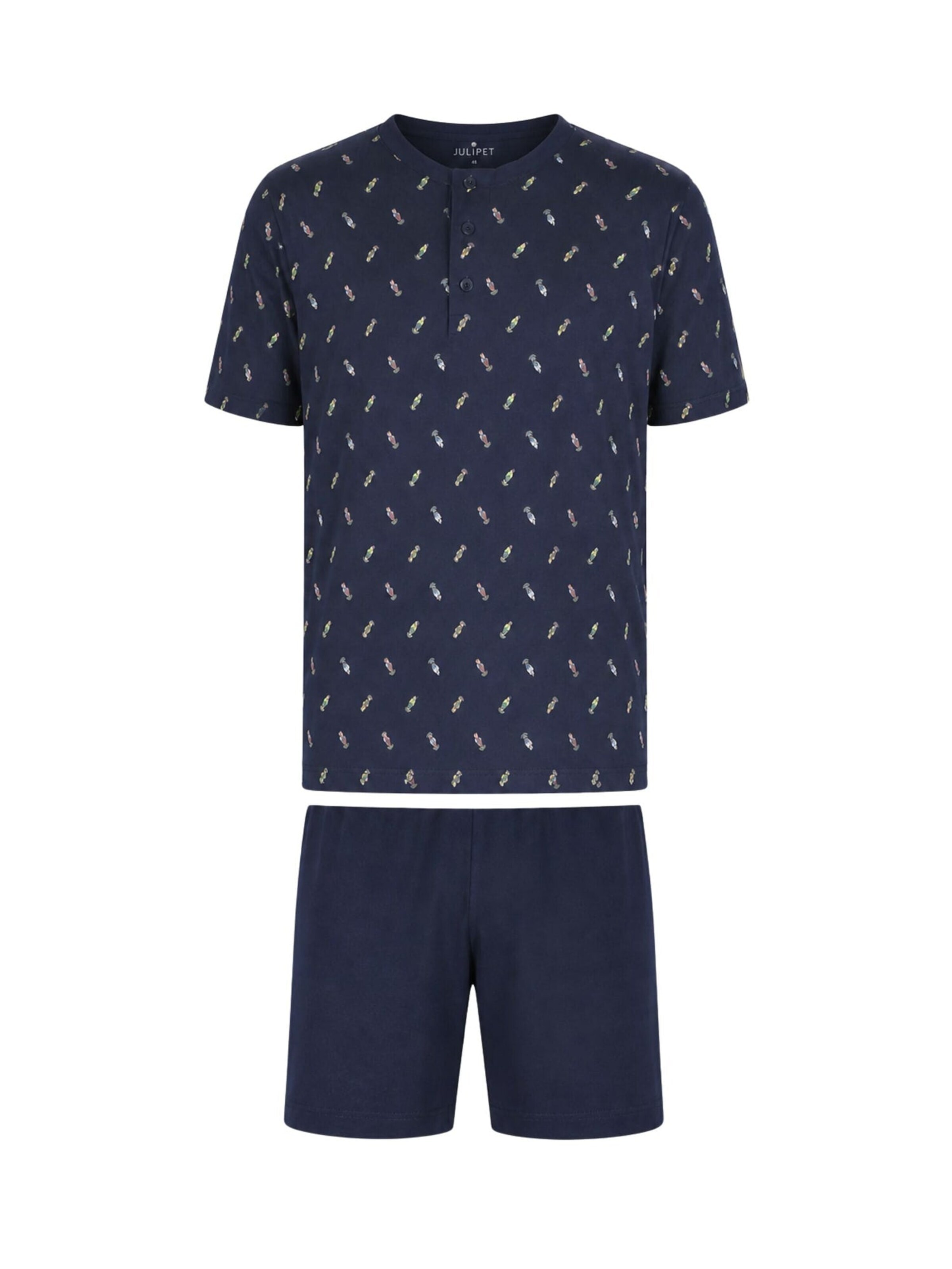 JULIPET Pajama short in Blue: front