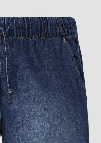QS Wide Leg Jeans in Blau