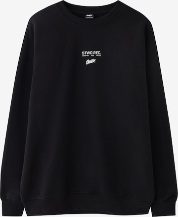 Sweat-shirt Pull&Bear en noir : devant