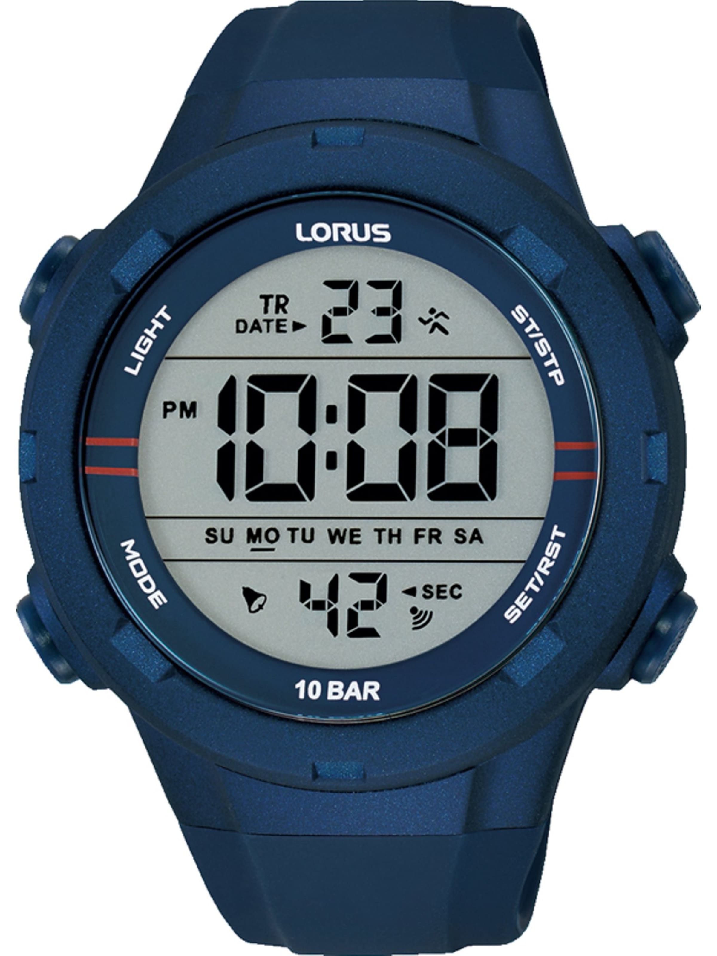 LORUS Digitaluhr in Blau: Vorderseite