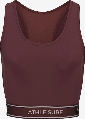LASCANA ACTIVE - Top deportivo en marrón: frente